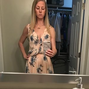 Summer floral high low maxi